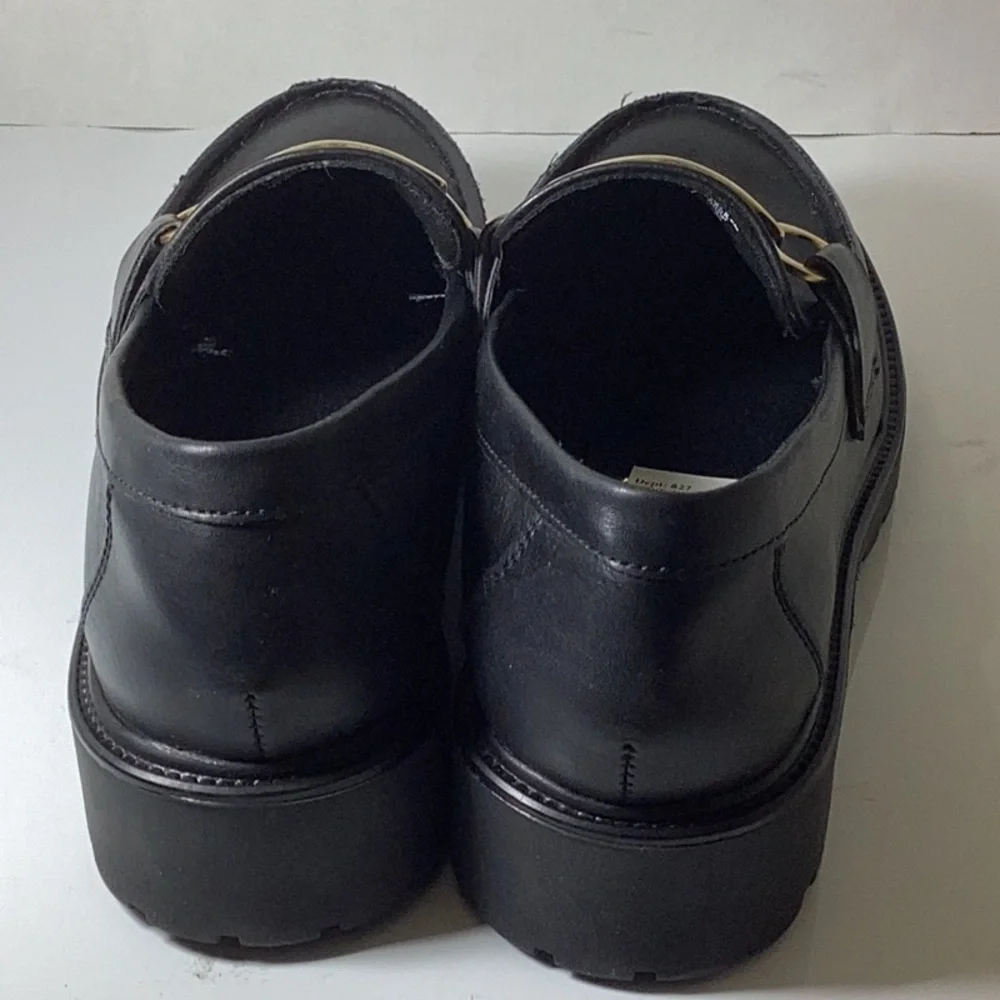 Haezel Womens Faux Leather Bit Loafers